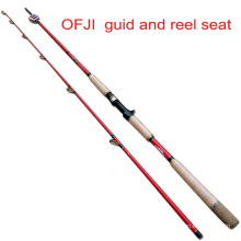 Ofji Guid et Reel Siège Torpedo Rod Black Fish Rod